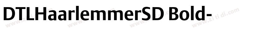 DTLHaarlemmerSD Bold字体转换
